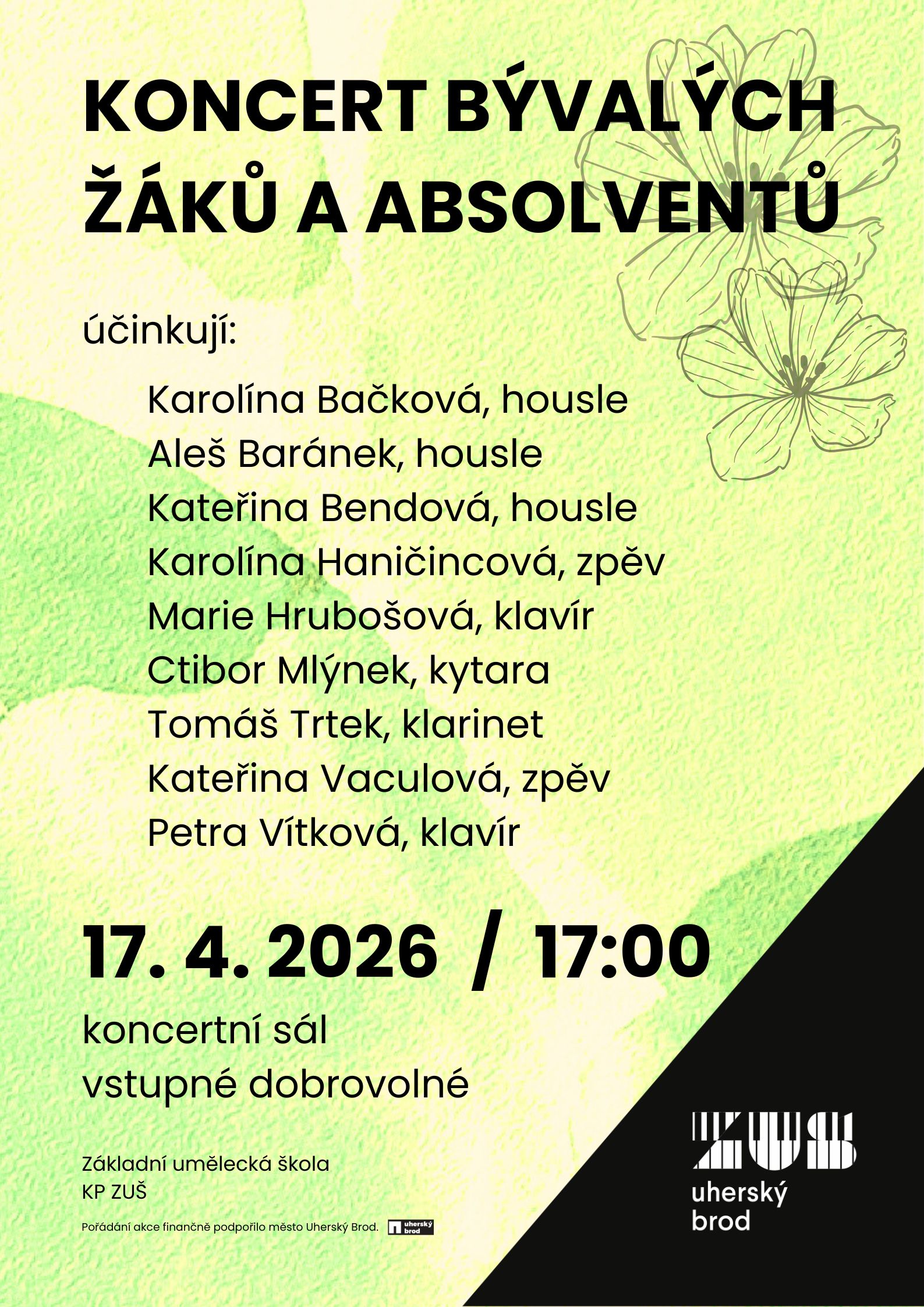 Koncert bývalých žáků a absolventů